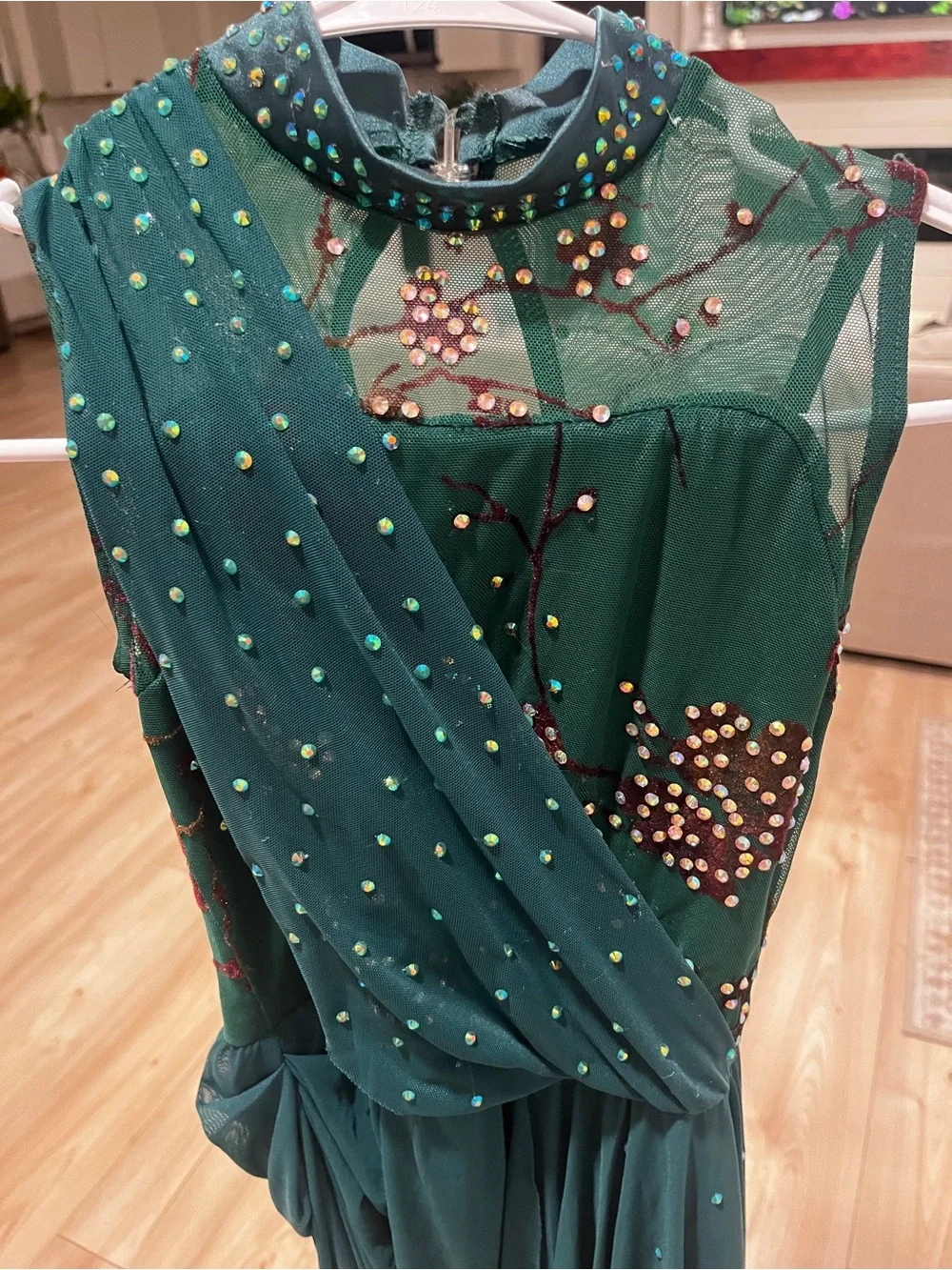 Lyrical dance costume child medium green